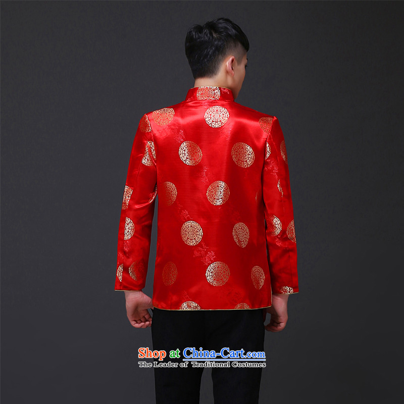 The Royal Advisory Groups to show love men new Chinese style wedding married men and Tang dynasty red Sau Wo serving Chinese tunic national costumes of the bridegroom bows dress shirt of the bridegroom load Chinese imperial land advisory , , , S, shopping