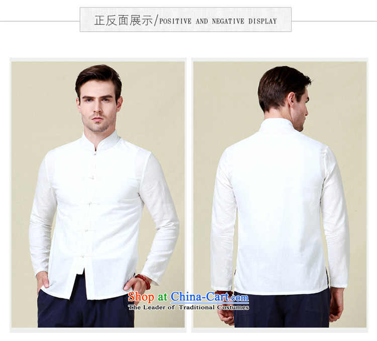Hannizi natural cotton linen men Tang dynasty China wind long sleeved shirt collar shirt Solid Color Chinese White men detained disk 175 pictures, prices, brand platters! The elections are supplied in the national character of distribution, so action, buy now enjoy more preferential! As soon as possible.