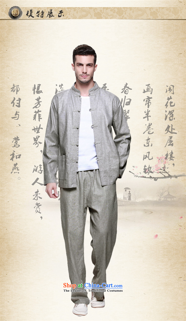 Hunnz new products natural cotton linen men Tang Dynasty Chinese national costume Kit Traditional Chinese wind up detained men Gray Photo 165, prices, brand platters! The elections are supplied in the national character of distribution, so action, buy now enjoy more preferential! As soon as possible.