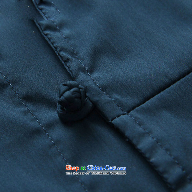  The new classic Chinese HANNIZI wind Tang Dynasty Men's Mock-Neck tray clip Cotton Men's Jackets slim national costumes of Korea 165, Blue Gigi Lai (hannizi) , , , shopping on the Internet