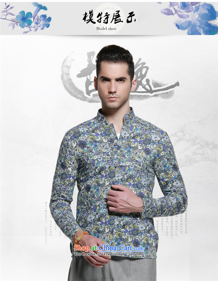 Hunnz China wind men Tang long sleeved shirt with tie up collar Sau San men retro small saika national dress suit 165 pictures, prices, brand platters! The elections are supplied in the national character of distribution, so action, buy now enjoy more preferential! As soon as possible.