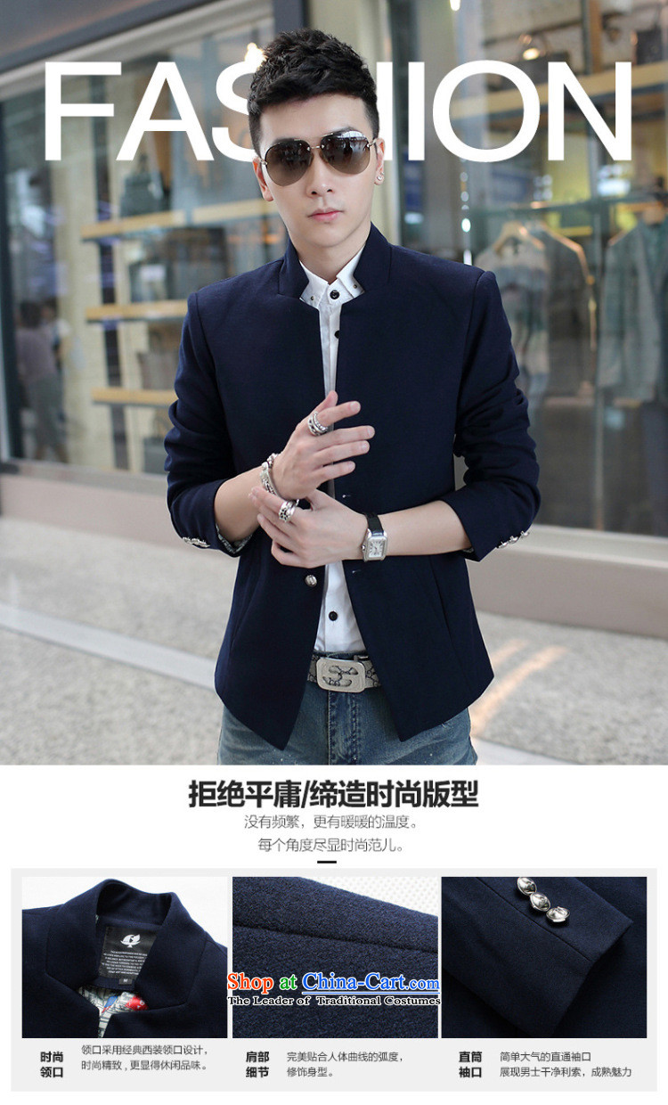 Dan Jie Shi 2015 Fall/Winter Collections on new men Chinese tunic leisure collar? The jacket coat jacket and black XL Photo jacket suit, prices, brand platters! The elections are supplied in the national character of distribution, so action, buy now enjoy more preferential! As soon as possible.