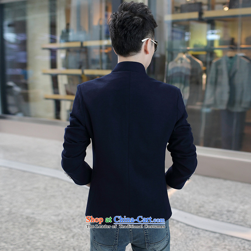 Dan Jie Shi 2015 Fall/Winter Collections on new men Chinese tunic leisure collar? The jacket coat jacket and black XL, Dan suit coats James (DAN JIE SHI) , , , shopping on the Internet