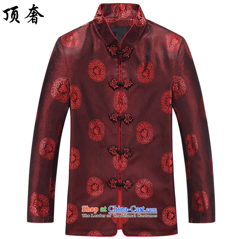 Top Luxury couples long-sleeved Tang dynasty autumn between men and women, mock China wind over the life jackets Tang dynasty jogging in the Han-service older men wearing men of 8806 kit plus Yi 170/M pants, the top men luxury shopping on the Internet has