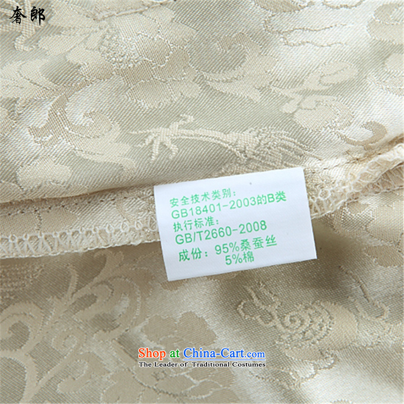 The luxury health new spring and autumn, Tang dynasty in older Boys Girls, Tang dynasty long-sleeved birthday father blouses kit shirt, beige sweater pants 2562f plus S/165, luxury health , , , shopping on the Internet