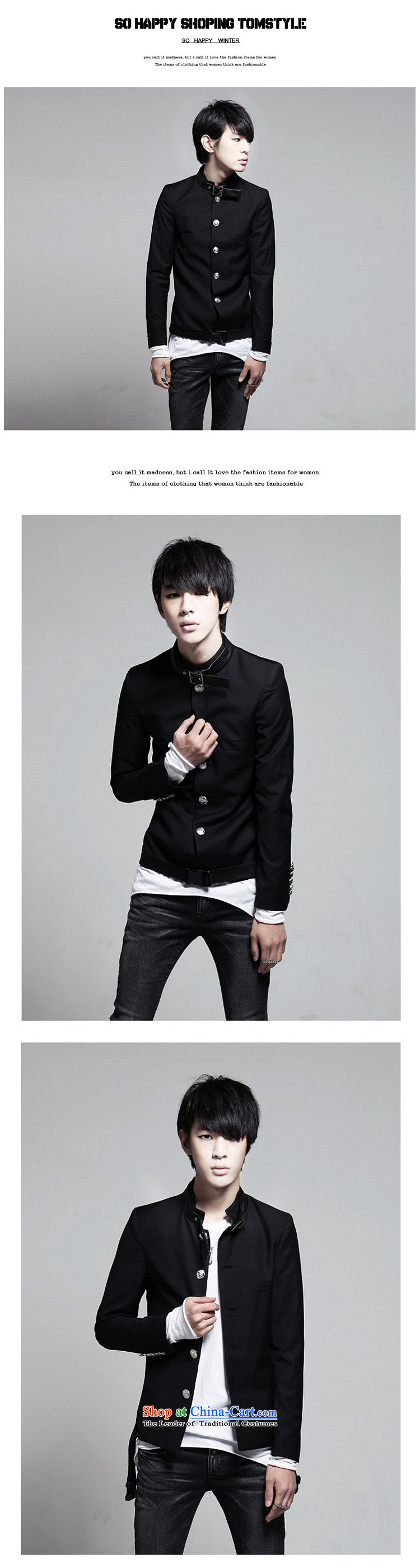 Dan Jie Shi (DANJIESHI)2015 youth is smart casual Korean Men's Mock-Neck Sau San Leisure Suit handsome small business suit Chinese tunic black M picture, prices, brand platters! The elections are supplied in the national character of distribution, so action, buy now enjoy more preferential! As soon as possible.