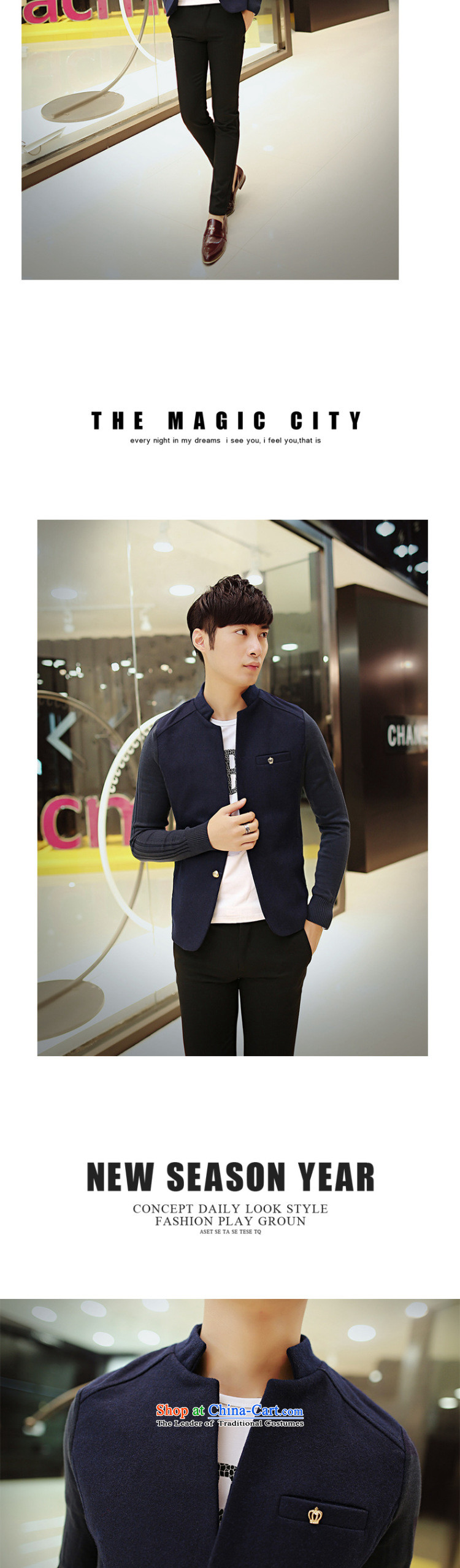 Dan Jie Shi (DANJIESHI)2015 stylish youth gross knitting cuff Korean? leisure suit Male version of small jacket men 185/100(XXL) black suit, Sau San Picture, prices, brand platters! The elections are supplied in the national character of distribution, so action, buy now enjoy more preferential! As soon as possible.