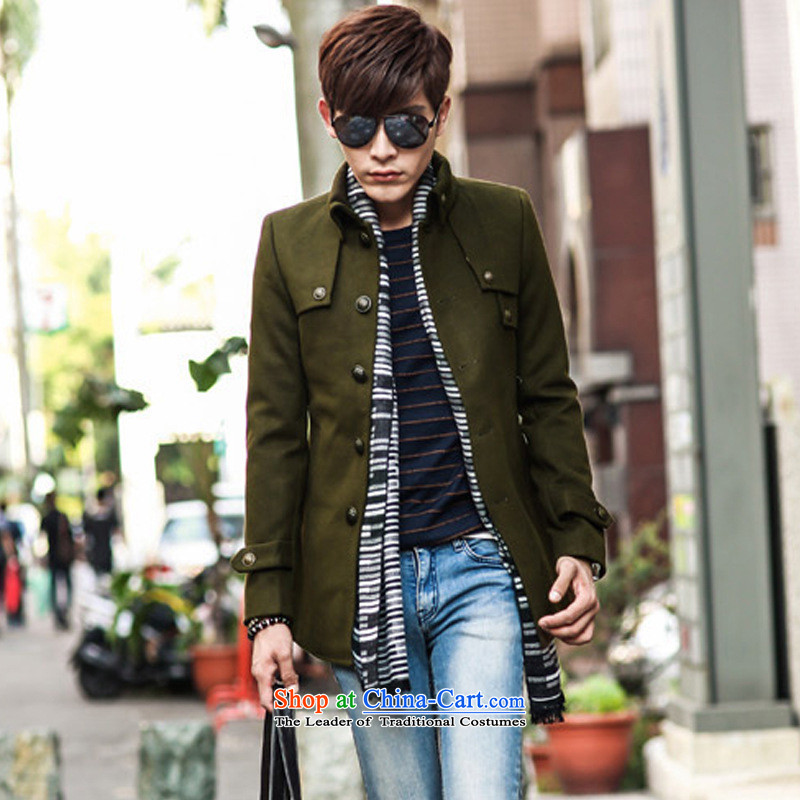 Dan Jie Shi (DANJIESHI)2015 stylish autumn and winter new men? coats Korean gross in Sau San long single row detained Chinese tunic jacket black 2XL, Dan Jie Shi (DAN JIE SHI) , , , shopping on the Internet
