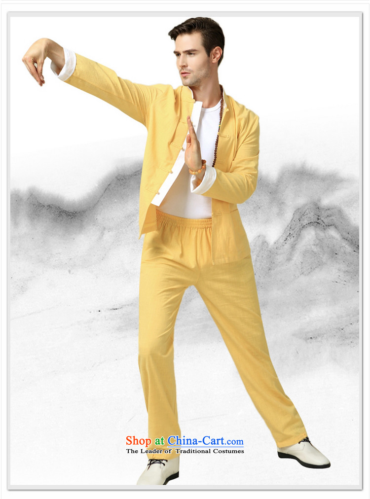 The Ocean 2015 Autumn Load Shuai New Men Tang dynasty cotton Sau San spell long-sleeved jacket kit Chinese clothing trousers China wind in men's navy blue long-sleeved (long pants) 180/XL picture, prices, brand platters! The elections are supplied in the national character of distribution, so action, buy now enjoy more preferential! As soon as possible.