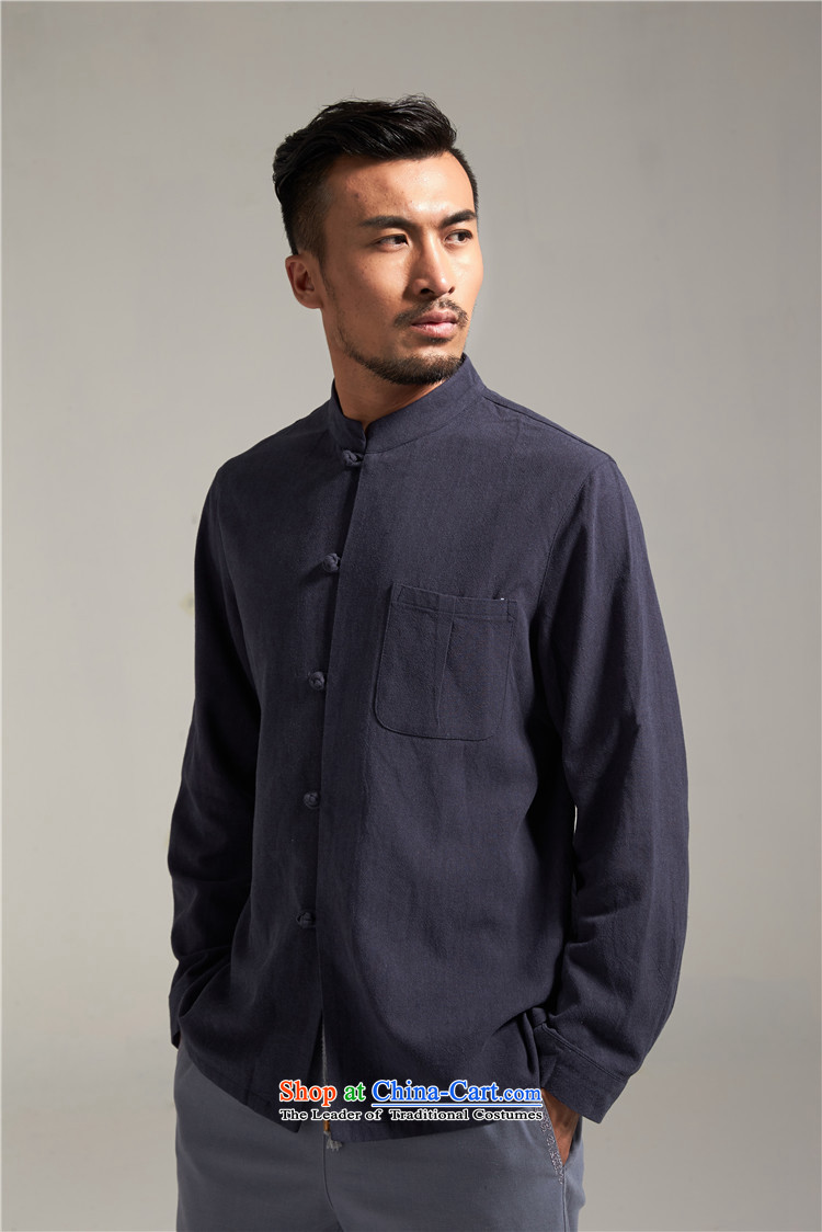 De Fudo magnificently cotton linen men Tang dynasty China wind collar long-sleeved Tang dynasty 2015 new products during the Spring and Autumn Chinese clothing 4XL/185 their Picture Card, prices, brand platters! The elections are supplied in the national character of distribution, so action, buy now enjoy more preferential! As soon as possible.