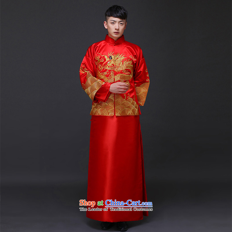 The Royal Advisory Groups to show love men Chinese wedding costume Sau Wo Service service men's wedding dress red groom service Tang Dynasty style robes 498 male Kit , M, Mercy Land advisory has been pressed shopping on the Internet