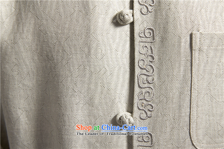The Wind Tangqiu Woo 100% Tang dynasty men linen china wind long-sleeved  spring and autumn 2015 new products Chinese clothing light blue L/165 picture, prices, brand platters! The elections are supplied in the national character of distribution, so action, buy now enjoy more preferential! As soon as possible.