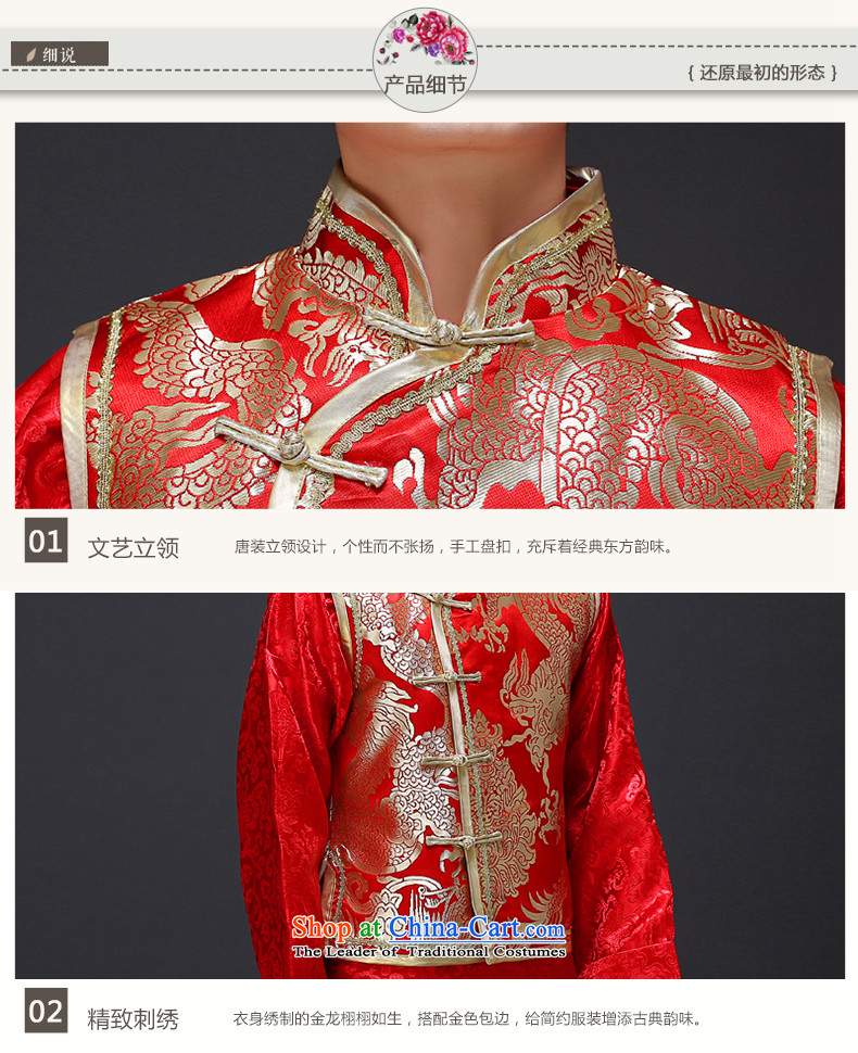 The Royal Advisory Groups to show love men men ancient Chinese tunic red Tang Dynasty Chinese style wedding dress the bridegroom replacing dragon design wedding dress Sau Wo Service 298 male kit M picture, prices, brand platters! The elections are supplied in the national character of distribution, so action, buy now enjoy more preferential! As soon as possible.