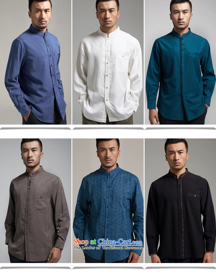 Fudo Hiu Yin de 2015 Autumn New Tencel long-sleeved China wind men forming the Tang Dynasty Chinese clothing, Netherlands youth upscale 2XL/180 embroidery picture, prices, brand platters! The elections are supplied in the national character of distribution, so action, buy now enjoy more preferential! As soon as possible.
