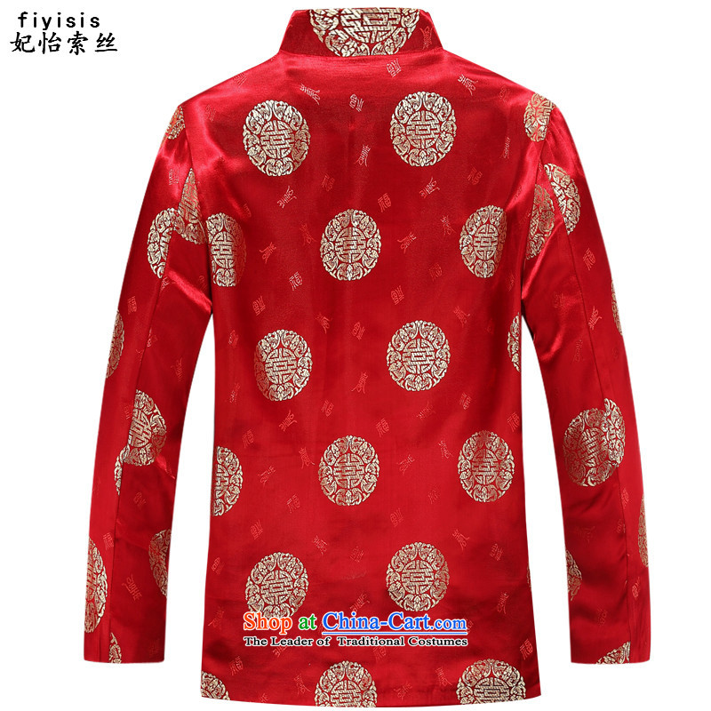 The population in the Princess Selina Chow older men and women Tang dynasty taxi couples Tang blouses red Chinese improved autumn and winter elderly golden marriage life too long-sleeved sweater 88016), T-shirt , princess of female 165 Selina Chow (fiyisi