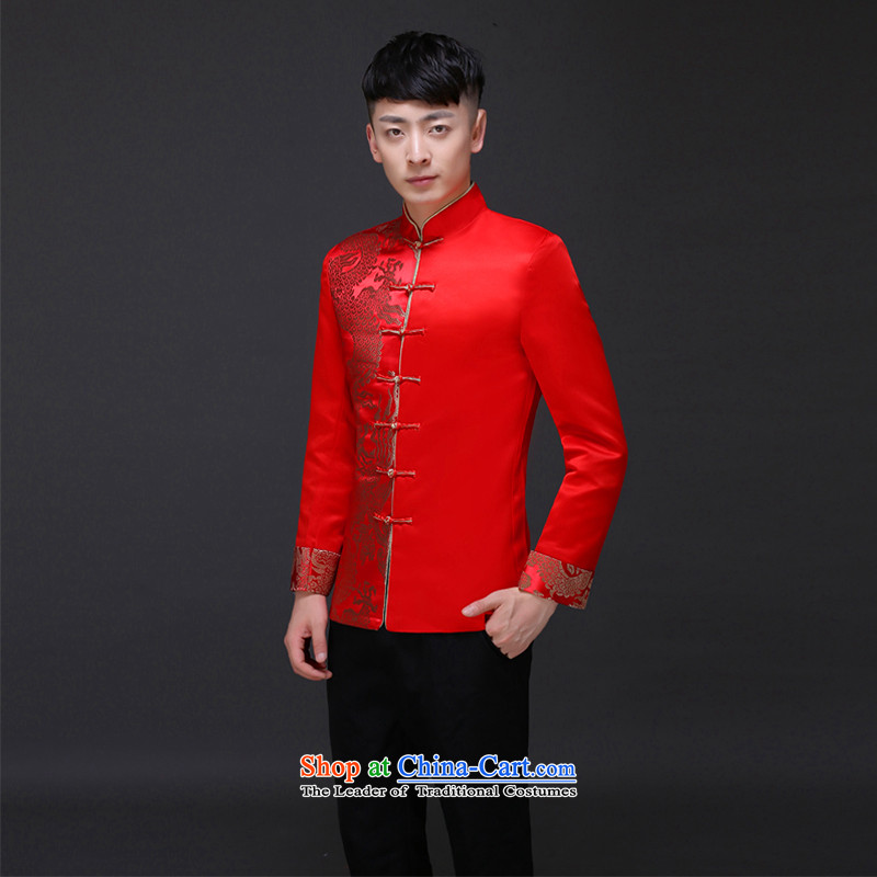 The Royal Advisory Groups to show love men of the bridegroom Tang Dynasty Chinese wedding dress dragon design services and groom Sau Wo replacing men-soo and load dress costume and T-shirt , L, Royal Dragon Land advisory has been pressed shopping on the I