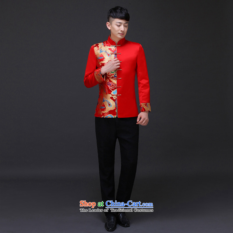 The Royal Advisory Groups to show love men married to groom load Chinese men Tang Dynasty Show Services dragon tattoo wo costume hi-Married men's dress dragon bows shirt , Mercy Land advisory has been pressed shopping on the Internet