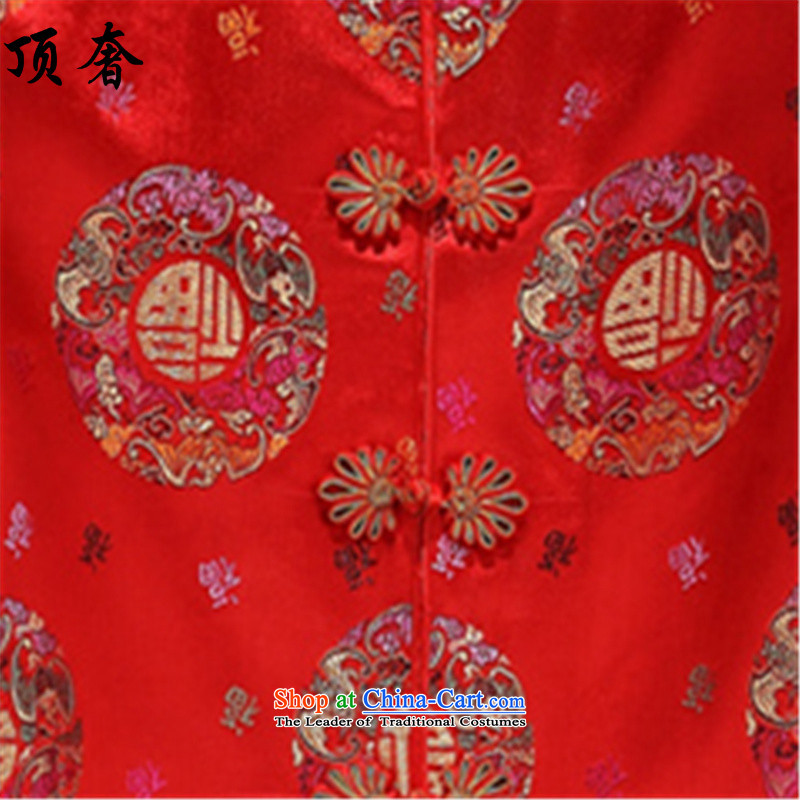The spring of the top luxury older persons Tang dynasty festive loose version elderly persons in the life of Tang Dynasty birthday of older persons in the spring and autumn jacket -88018 couples men and women, women red T-shirt , the Top 175 Women luxury