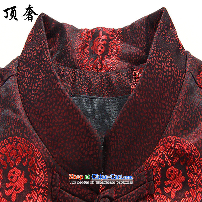 The spring of the top luxury of older persons to live a Tang Dynasty Happy Birthday Tang dynasty male life of older persons in the spring and autumn red jacket for couples men and women 8806 men's red T-shirt, 170 women, top luxury shopping on the Interne