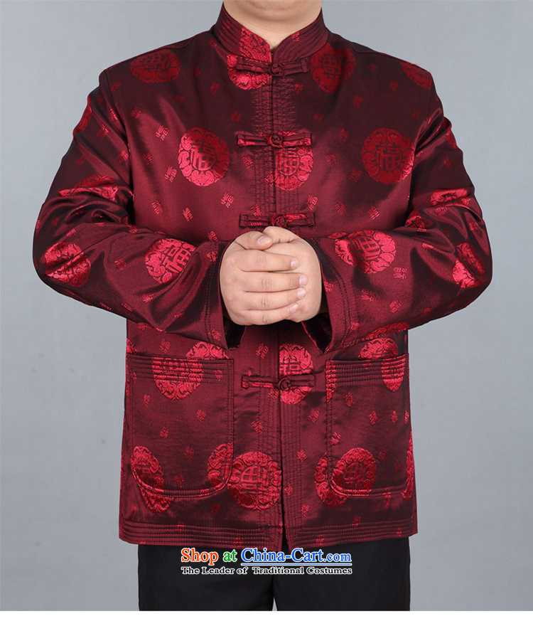 In Spring and Autumn Princess Selina Chow New Tang Dynasty Package Men's Long-Sleeve men of older persons in the Han-China wind loose version Long-sleeve kit 05 Fuk field) Well Field Kit 185/XXL red men picture, prices, brand platters! The elections are supplied in the national character of distribution, so action, buy now enjoy more preferential! As soon as possible.