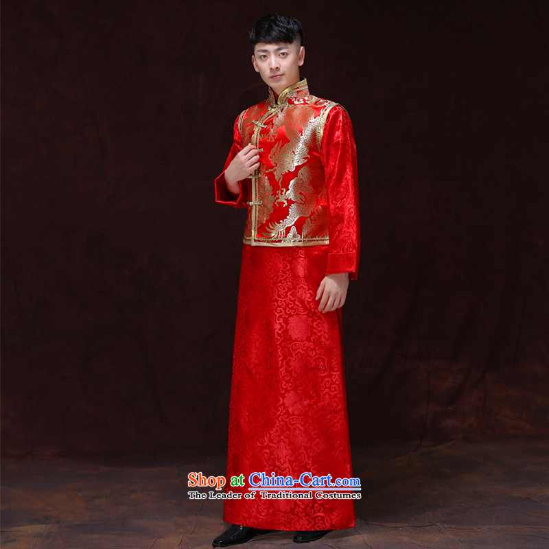 Tsai Hsin-soo wo service of men's upscale male ancient Chinese tunic red Tang Dynasty Chinese style wedding dress the bridegroom replacing dragon design wedding dress clothes , a Mr CHOY dream Qi , , , shopping on the Internet