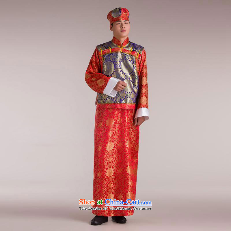 The Syrian Arab Republic of Bosnia and clothing time costume landowners to replace the Qing emperor load Huan Shao Ye Zhan replacing Bailey Shing Yeh costumes will show reel service men red yellow vest adult, pictures, prices, 160-175CM brand platters! The elections are supplied in the national character of distribution, so action, buy now enjoy more preferential! As soon as possible.