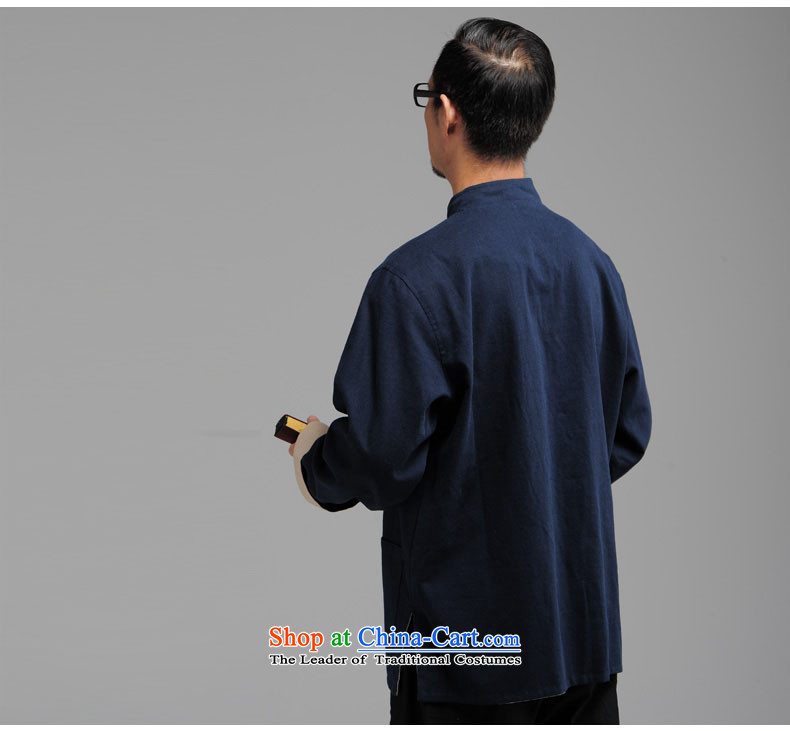 The elderly in the new HUNNZ men natural cotton linen long-sleeved Tang dynasty China wind Mock-Neck Shirt black jacket detained disc XXXL picture, prices, brand platters! The elections are supplied in the national character of distribution, so action, buy now enjoy more preferential! As soon as possible.