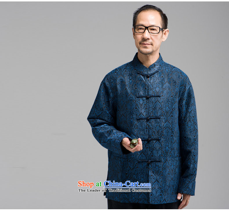 New Classic embroidery HUNNZ Tang Dynasty Chinese elderly in men's long-sleeved jacket, served a mock-neck disc buttoned, deep red XXXL picture, prices, brand platters! The elections are supplied in the national character of distribution, so action, buy now enjoy more preferential! As soon as possible.