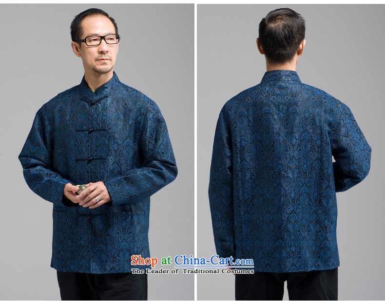 New Classic embroidery HANNIZI Tang Dynasty Chinese elderly in men's long-sleeved jacket, served a mock-neck disc buttoned, dark red L picture, prices, brand platters! The elections are supplied in the national character of distribution, so action, buy now enjoy more preferential! As soon as possible.