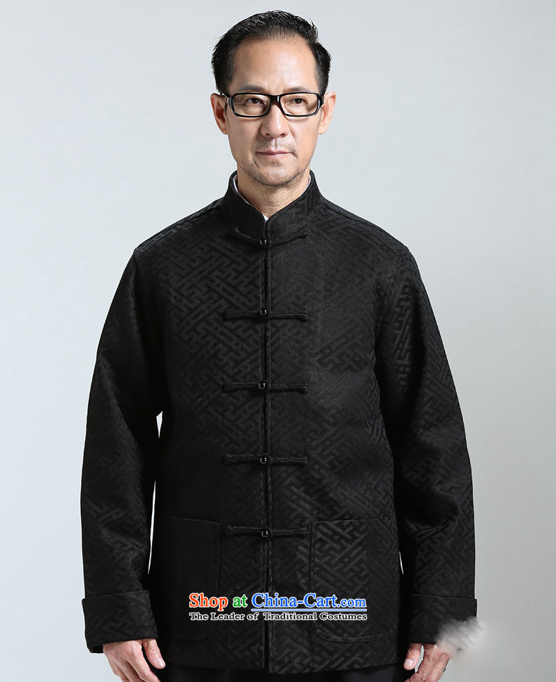 The elderly in the new HUNNZ men l tray clip Tang China Wind Jacket Han-T-shirt cardigan black XXL picture, prices, brand platters! The elections are supplied in the national character of distribution, so action, buy now enjoy more preferential! As soon as possible.