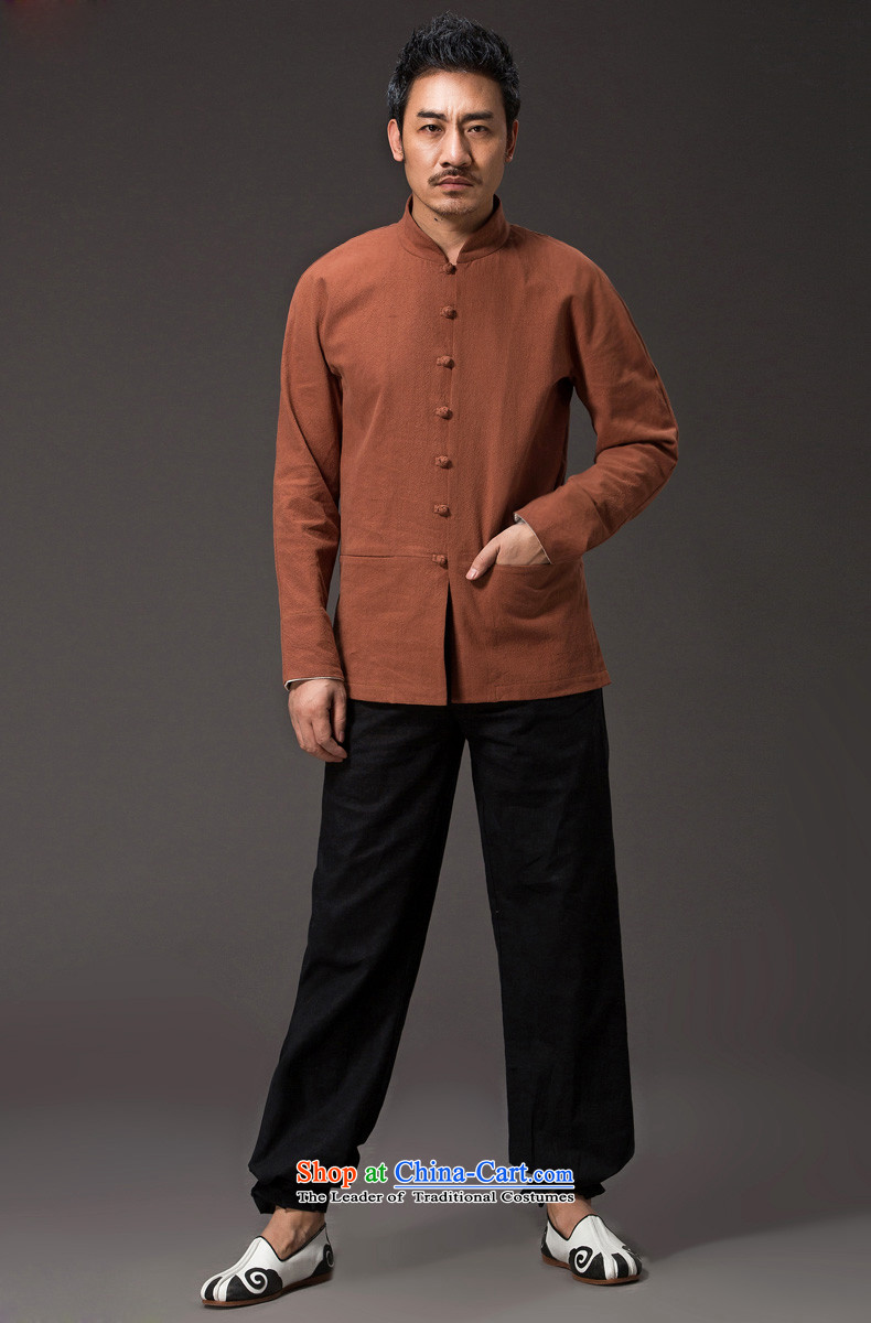 Hannizi New Pure color natural cotton linen leisure long-sleeved shirt classic kung fu men of the Zen master services wind men Tang dynasty dark blue XXL picture, prices, brand platters! The elections are supplied in the national character of distribution, so action, buy now enjoy more preferential! As soon as possible.