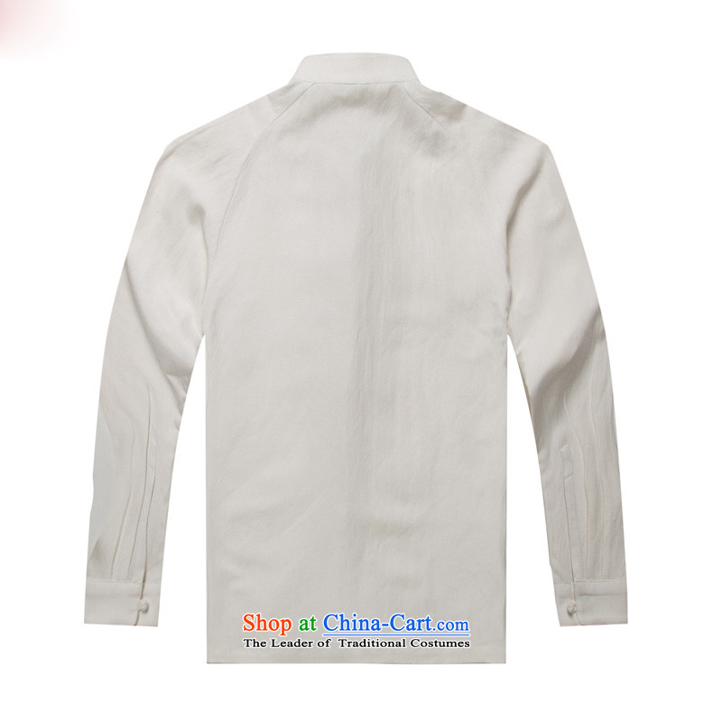 Natural Linen pure colors HANNIZI leisure relaxd long-sleeved China wind men Tang tray detained Men's Mock-Neck Han-white XXXXL picture, prices, brand platters! The elections are supplied in the national character of distribution, so action, buy now enjoy more preferential! As soon as possible.