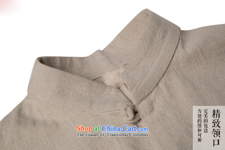 Hannizi cotton linen Chinese Han-China wind national costumes and Tang dynasty minimalist collar disc deduction Sau San long-sleeved white L picture, prices, brand platters! The elections are supplied in the national character of distribution, so action, buy now enjoy more preferential! As soon as possible.