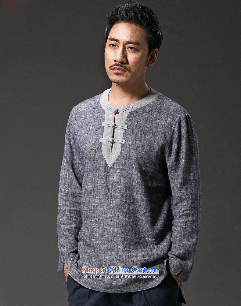 New retro HANNIZI China wind men Tang dynasty loose cotton linen hermit ball Services snap-leisure men light gray XXXXL picture, prices, brand platters! The elections are supplied in the national character of distribution, so action, buy now enjoy more preferential! As soon as possible.