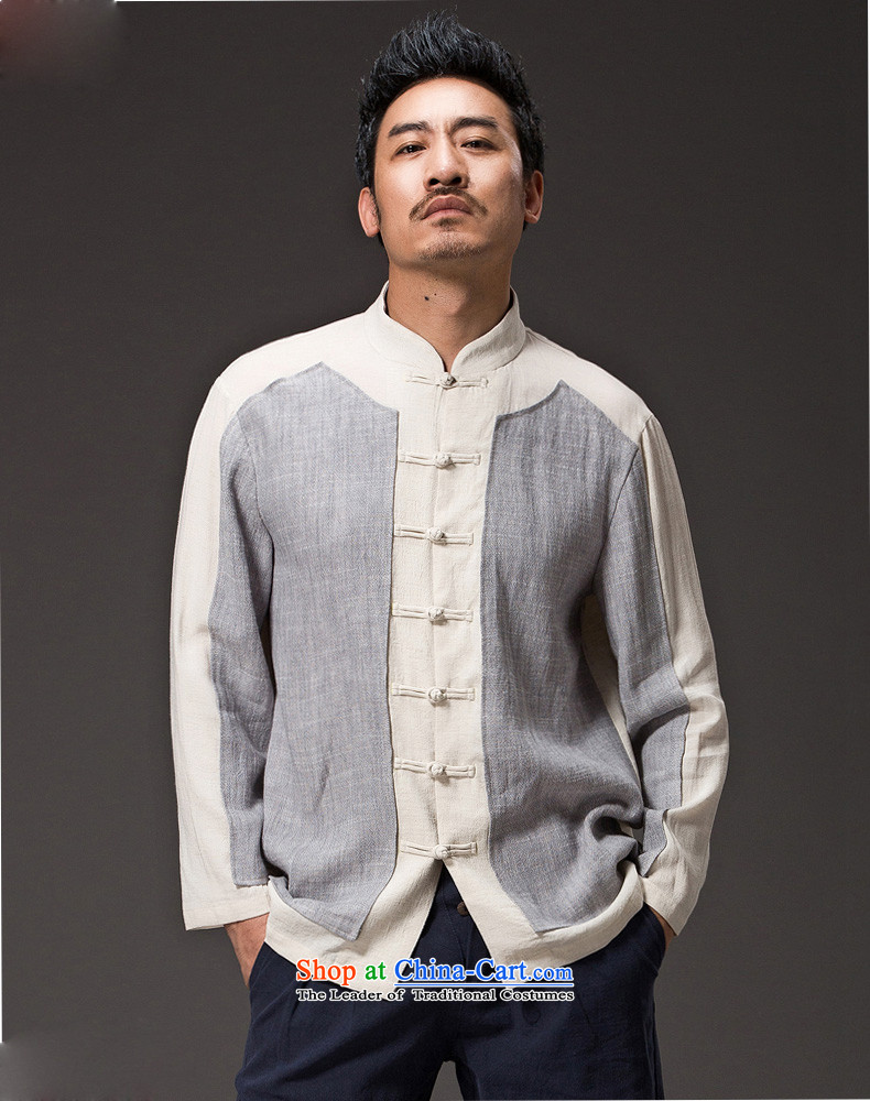 Chinese Natural Linen HUNNZ men Han-loose stylish spell color minimalist Tang tray detained men CHEONGSAMS XXXL Gray Photo, prices, brand platters! The elections are supplied in the national character of distribution, so action, buy now enjoy more preferential! As soon as possible.