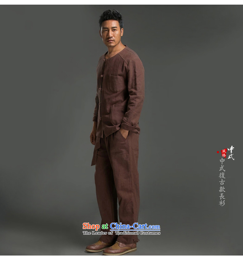 Renowned Tang replacing men China wind loading long-sleeved ethnic Autumn Chinese round-neck collar new Chinese tunic tray clip Han-men and Kung Fu shirt pants (red) XL Photo, prices, brand platters! The elections are supplied in the national character of distribution, so action, buy now enjoy more preferential! As soon as possible.