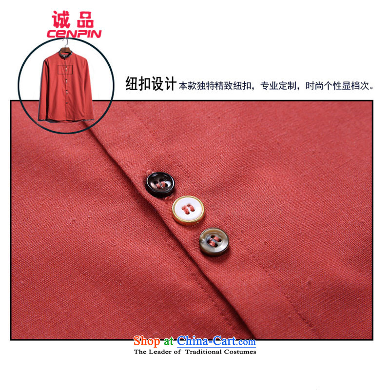 Eslite men China wind new l increase cotton linen shirt CX35 navy M Eslite (CENPIN) , , , shopping on the Internet