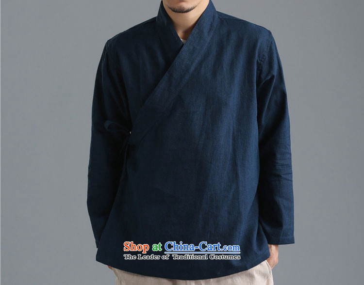 The qin designer original autumn 2015 new stylish pure male blouses solid color long-sleeved T-shirt ethnic Han-mfby081304 Dark Blue M/small picture, prices, brand platters! The elections are supplied in the national character of distribution, so action, buy now enjoy more preferential! As soon as possible.