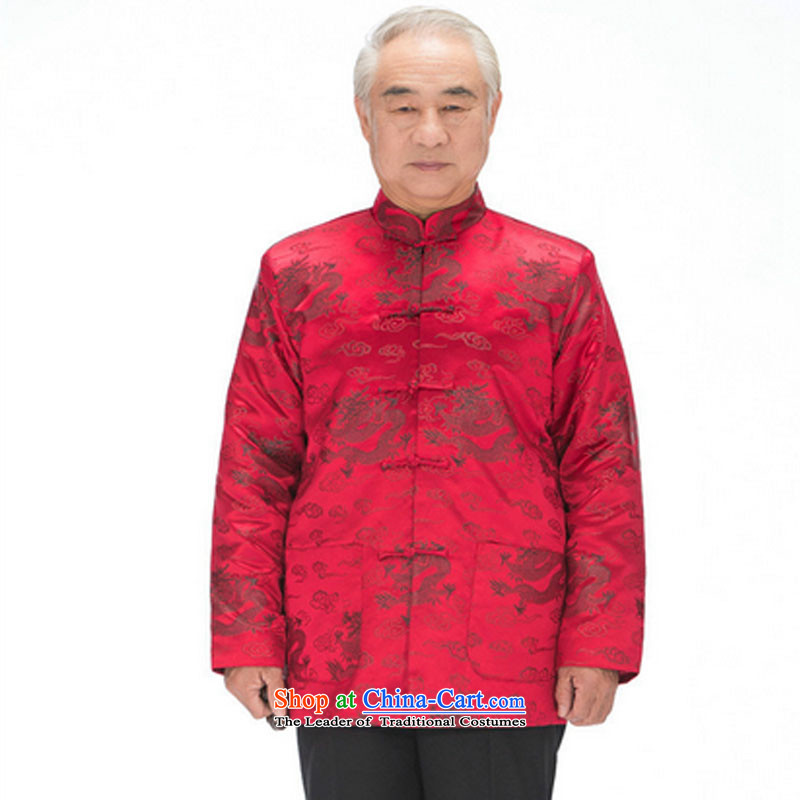 The end of the autumn and winter folder light cotton dragon and the Tang dynasty mom and dad golden marriage in older couples with coat DY0876 wine red line-XL, Cloud (youthinking) , , , shopping on the Internet