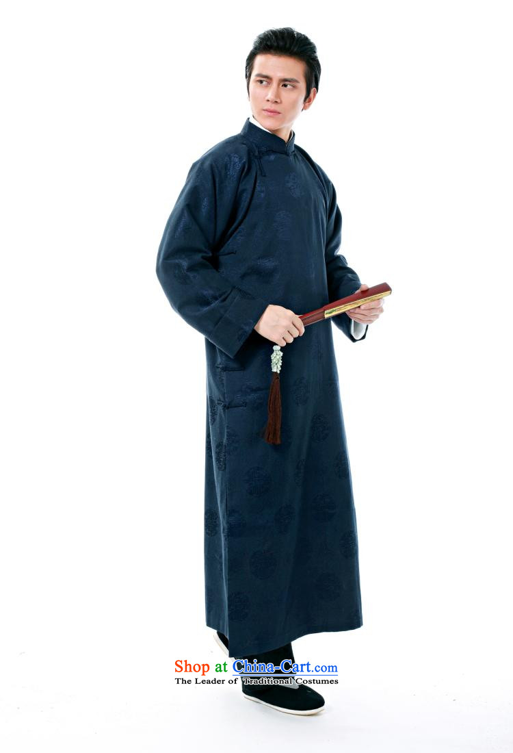 The dispatch of the Spring and Autumn Period and the Tang Dynasty New Men high-end dress robe comic dialogs dress Chinese Cheongsams stylish China wind in older long shoulder retro traditional XL blue circle robe XL  new pre-sale 5 day shipping picture, prices, brand platters! The elections are supplied in the national character of distribution, so action, buy now enjoy more preferential! As soon as possible.