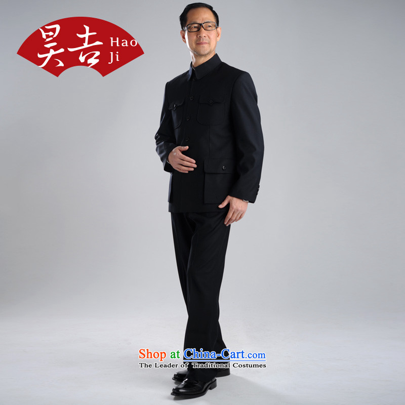 In spring and autumn, ho older men Chinese tunic suit for both business and leisure services to serve Zhongshan older persons Tang Kit (black) 70(165), lint-free Ho Chi , , , shopping on the Internet