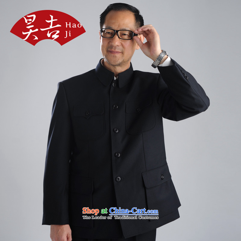 In spring and autumn, ho older men Chinese tunic suit for both business and leisure services to serve Zhongshan older persons Tang Kit (black) 70(165), lint-free Ho Chi , , , shopping on the Internet