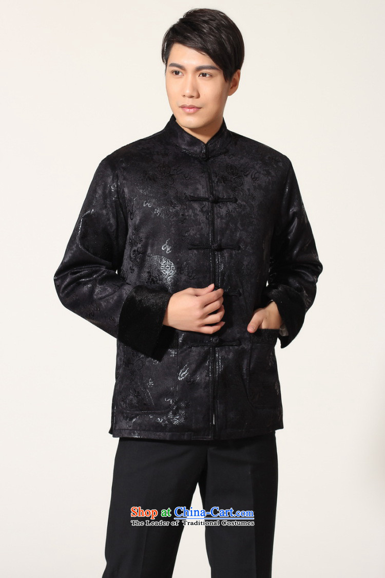 158 Jing men's jacket water Sable Hair Tang Add Tang dynasty lint-free men long-sleeved sweater Chinese Dragon Tang blouses -B Deep Blue M picture, prices, brand platters! The elections are supplied in the national character of distribution, so action, buy now enjoy more preferential! As soon as possible.