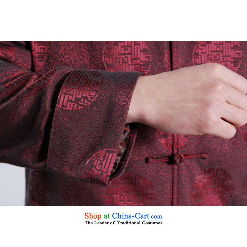 158 Jing Men's Jackets thick cotton plus add-Tang Tang replacing men long-sleeved sweater Chinese Dragon Tang blouses dark blue XXL, 158 jing shopping on the Internet has been pressed.