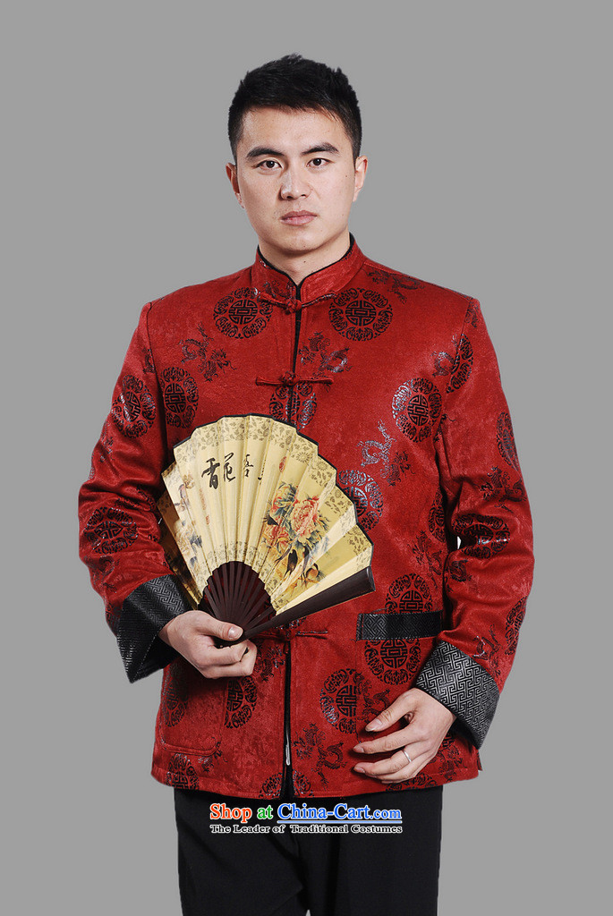 158 Jing men's jacket water Sable Hair Tang Add Tang dynasty lint-free men long-sleeved sweater Chinese Dragon Tang blouses red XXXL picture, prices, brand platters! The elections are supplied in the national character of distribution, so action, buy now enjoy more preferential! As soon as possible.