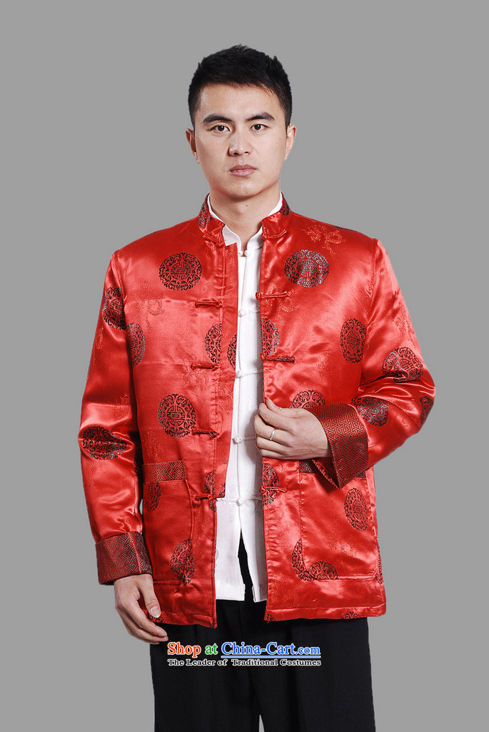 158 Jing Men's Jackets thick cotton plus add-Tang Tang replacing men long-sleeved sweater Chinese Dragon Tang blouses -A large red M picture, prices, brand platters! The elections are supplied in the national character of distribution, so action, buy now enjoy more preferential! As soon as possible.