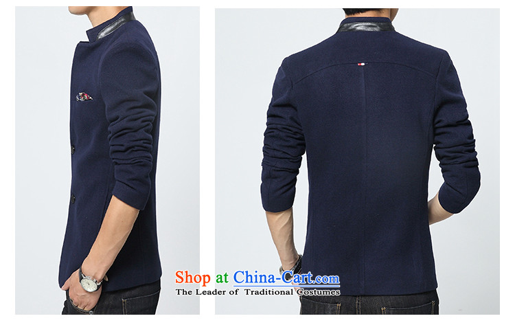 Yuen Long Yi Addis Ababa 2015 autumn and winter Chinese tunic suit the new Small Business suit male Sau San Korean male Chinese tunic jacket blue casual XXXL picture, prices, brand platters! The elections are supplied in the national character of distribution, so action, buy now enjoy more preferential! As soon as possible.