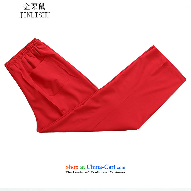 Kanaguri mouse autumn and winter new collar Tang Dynasty Package kung fu tai chi service kit shirt Red Kit , L kanaguri mouse (JINLISHU) , , , shopping on the Internet