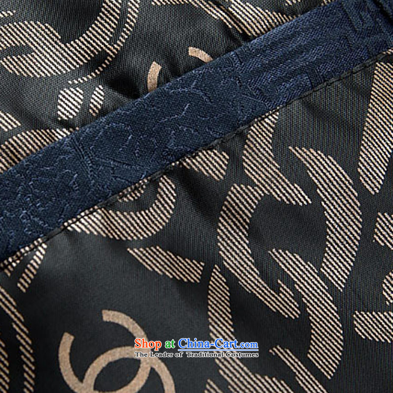 Kanaguri Mouse Suite New Tang dynasty Long-sleeve Kit Man Chun Tang dark blue jacket jacket coat S kanaguri mouse (JINLISHU) , , , shopping on the Internet