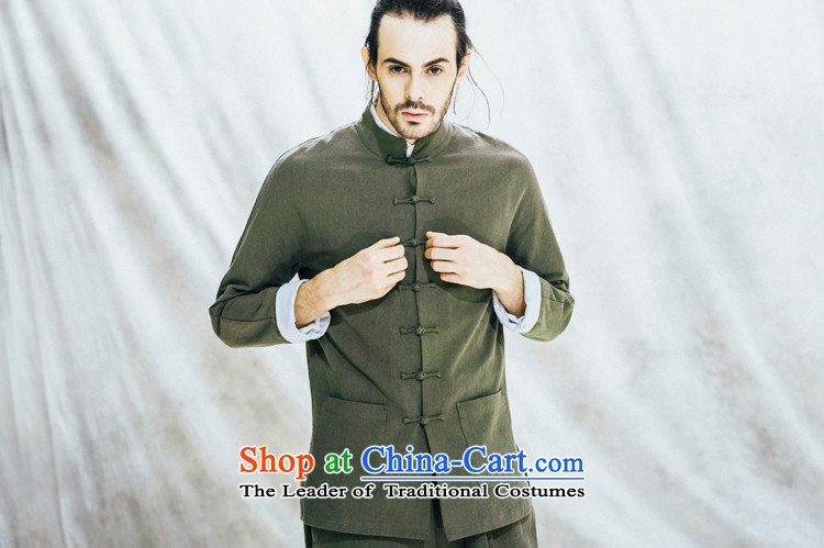 Seventy-Tang Original China wind national costumes linen men long-sleeved jacket fall short of nostalgia for the tray clip cotton linen clothes men improved load blue XL 7 days of pre-sale prices, pictures, brand platters! The elections are supplied in the national character of distribution, so action, buy now enjoy more preferential! As soon as possible.
